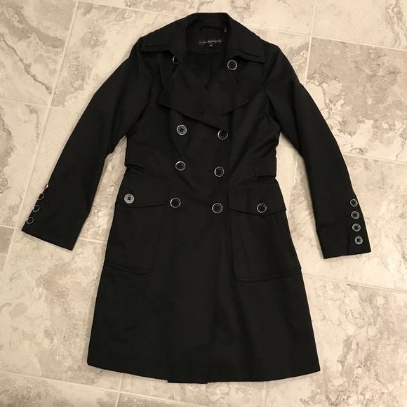 Via Spiga Jackets & Blazers - Via Spiga Women’s Double-breasted Black Trench Coat
